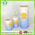 Natural Design Sea World Shell Shape Ceramic Bathroom Set